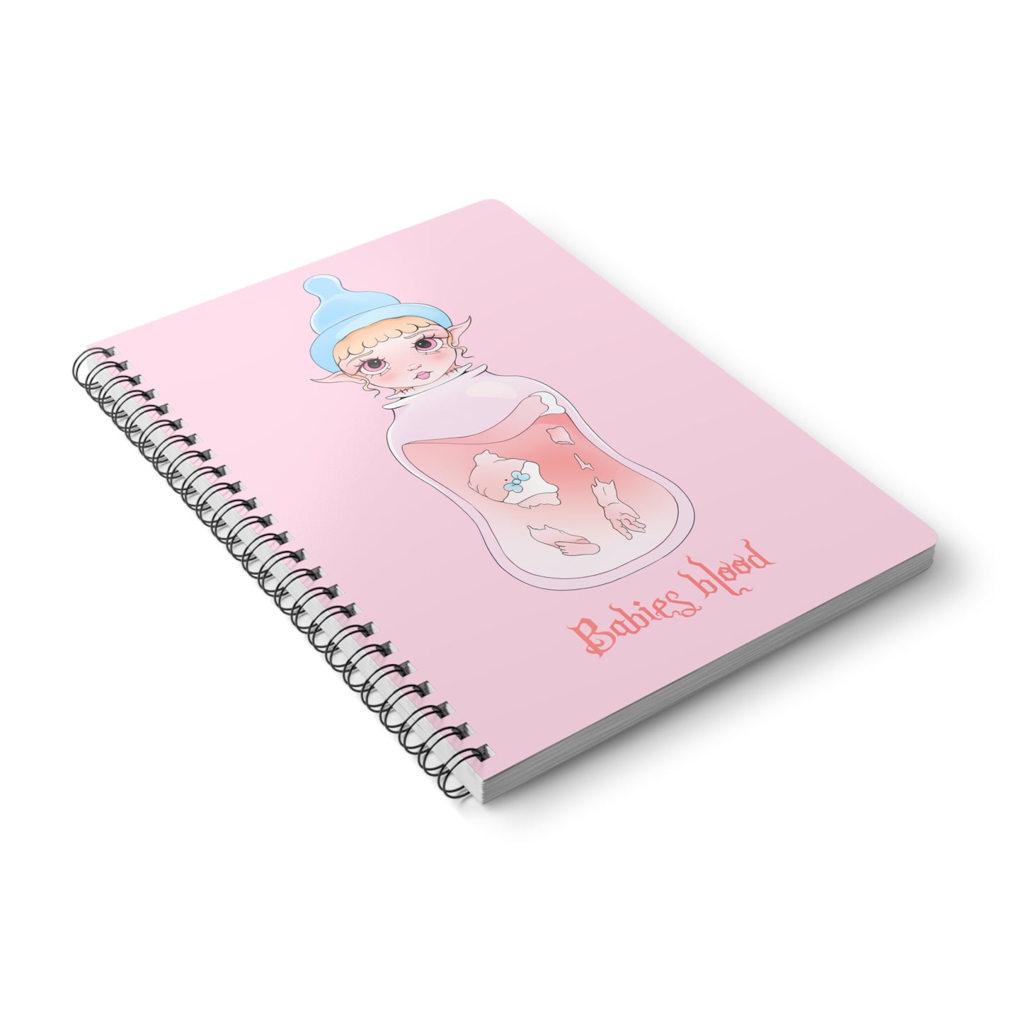 Babies blood Wirobound Softcover Notebook, A5