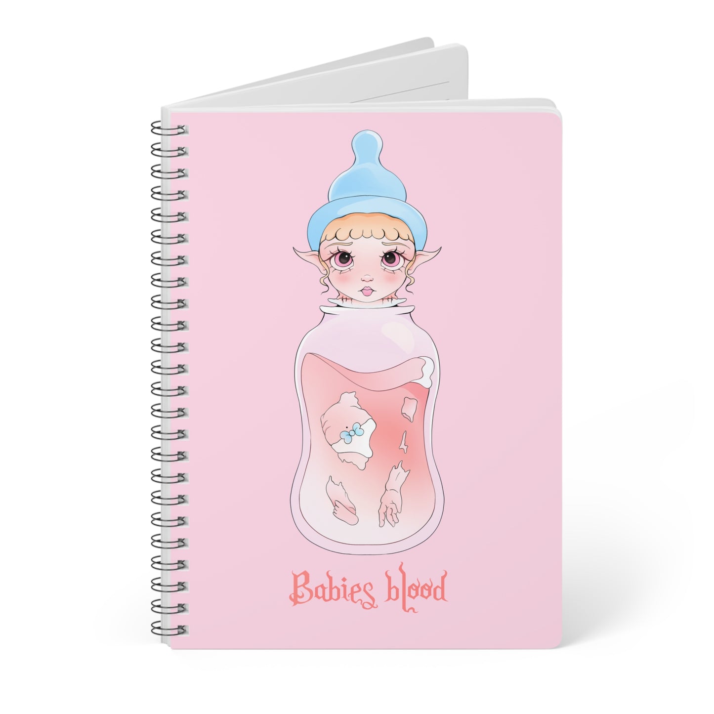 Babies blood Wirobound Softcover Notebook, A5
