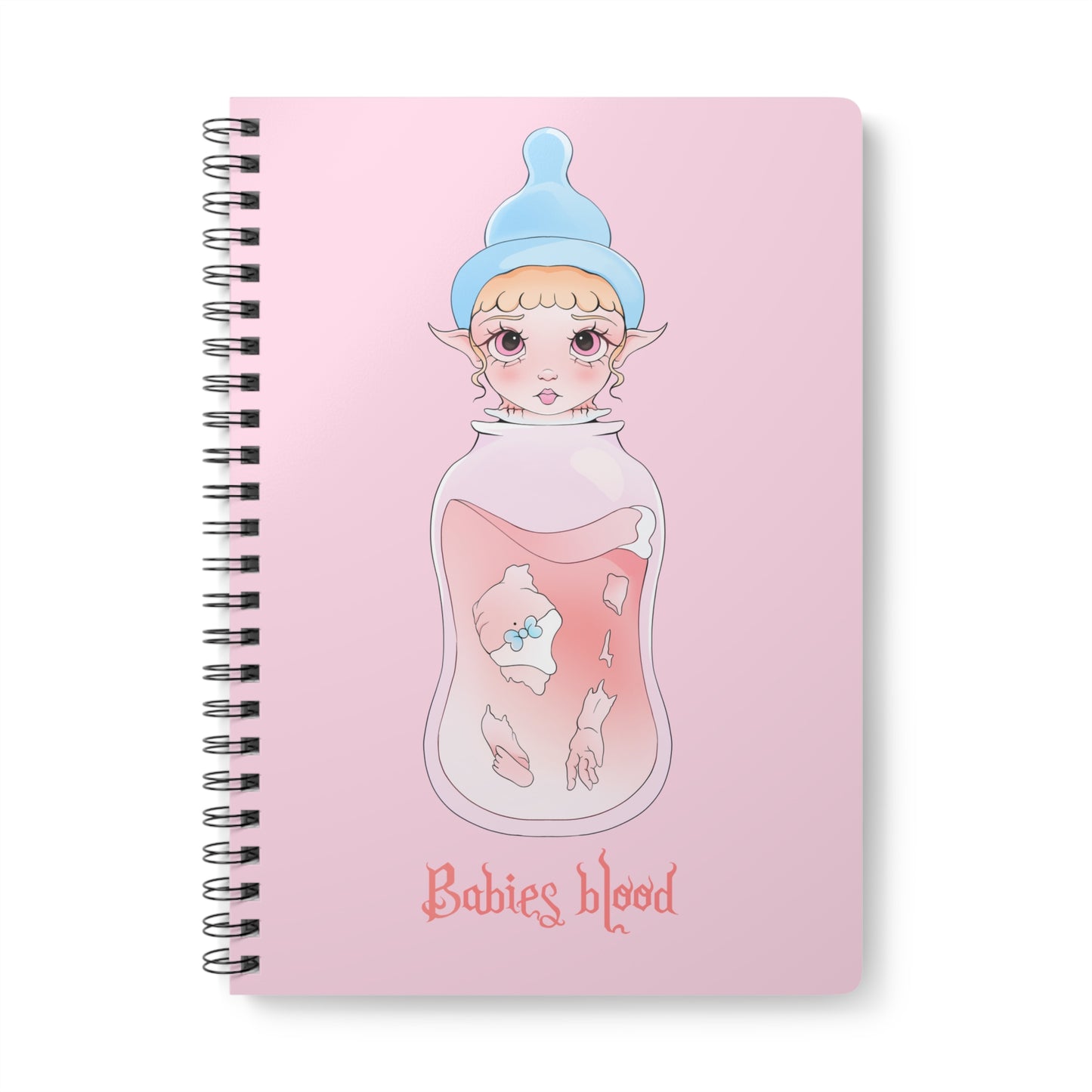 Babies blood Wirobound Softcover Notebook, A5