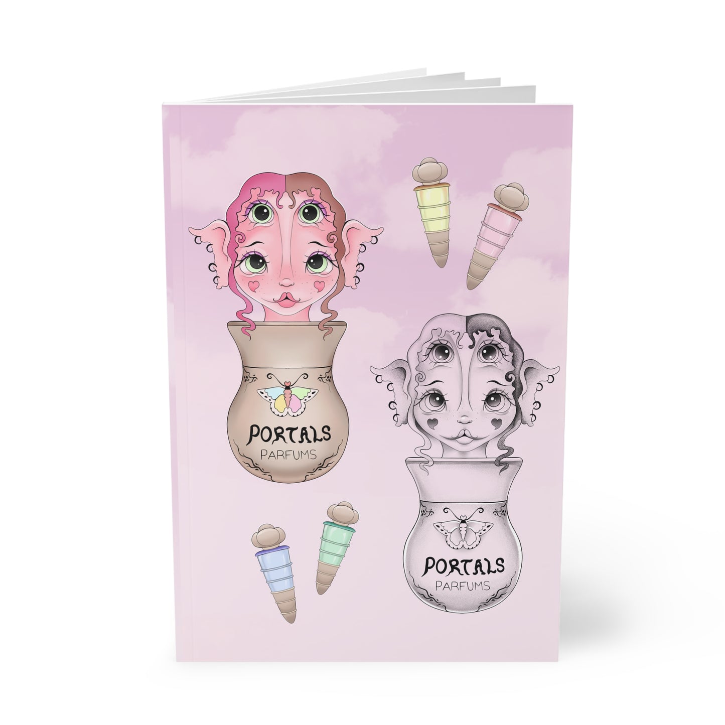 Portals fan art Softcover Notebook, A5